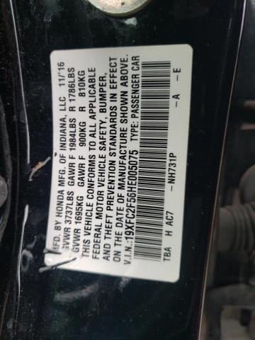 2017 HONDA CIVIC LX 19XFC2F56HE005075