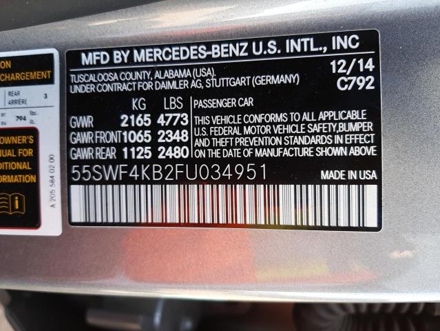 55SWF4KB2FU034951 Mercedes-Benz C 300 4Mat 2015. Фото: 9