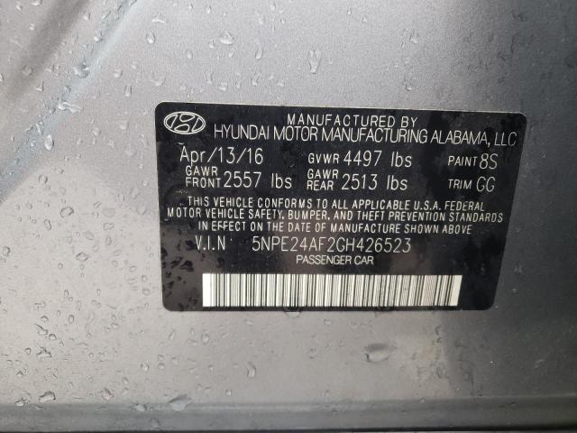 2016 HYUNDAI SONATA SE 5NPE24AF2GH426523