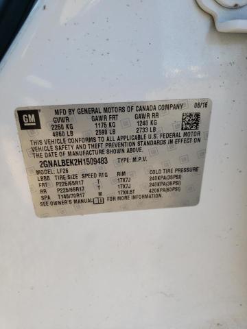 2GNALBEK2H1509483 Chevrolet Equinox Ls 2017. Фото: 9