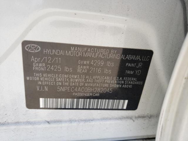 5NPEC4AC0BH282045 Hyundai Sonata Se 2011. Фото: 9
