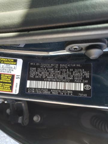 2019 TOYOTA CAMRY L 4T1B11HK7KU736572