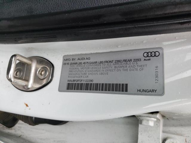2015 AUDI S3 PREMIUM WAUBFGFF2F1122290