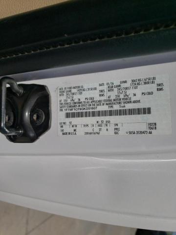 2016 FORD F150 1FTMF1CF9GKD51607