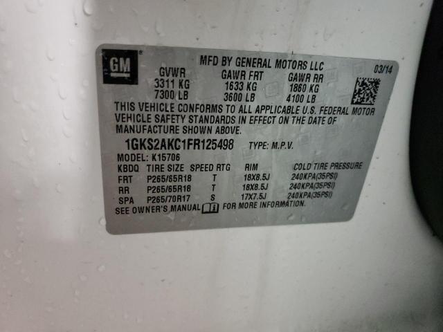 2015 GMC YUKON SLE 1GKS2AKC1FR125498