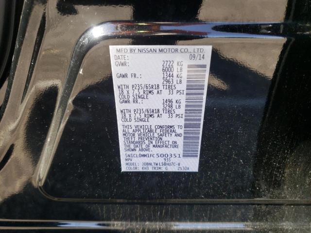 2015 INFINITI QX60 HYBRI 5N1CL0MM1FC500351