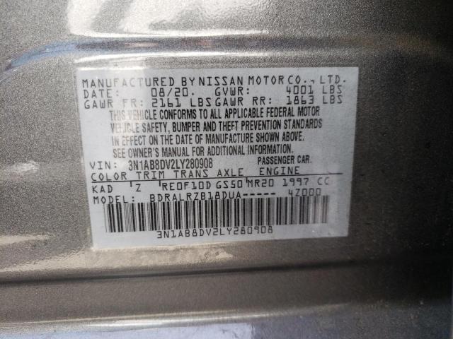 3N1AB8DV2LY280908 Nissan SENTRA SR