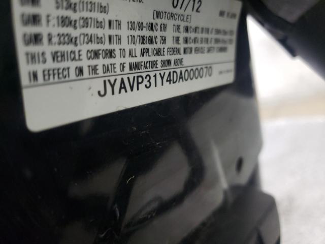 2013 YAMAHA XVS1300 AC JYAVP31Y4DA000070