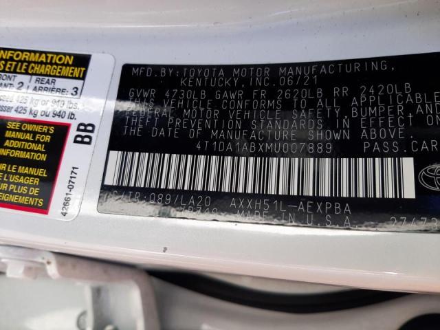 2021 TOYOTA AVALON LIM 4T1DA1ABXMU007889