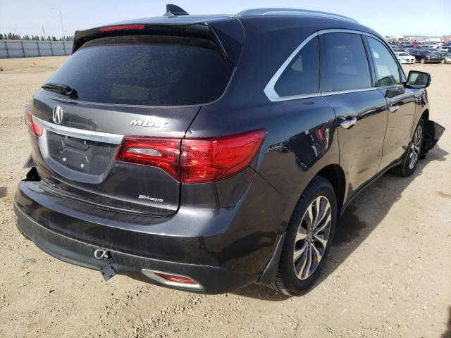 2015 ACURA MDX TECHNO 5FRYD4H6XFB504605
