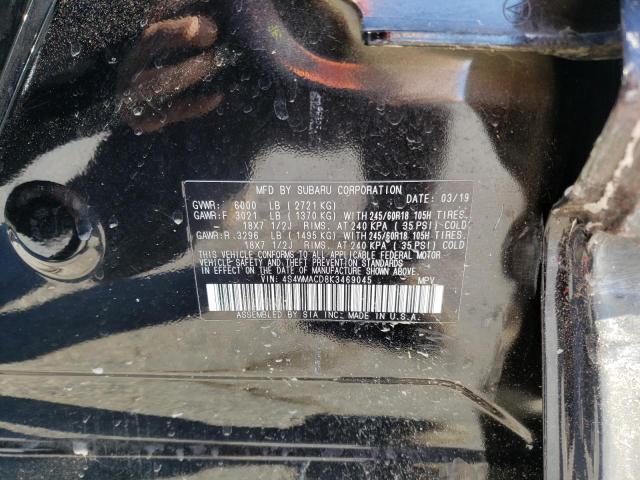 2019 SUBARU ASCENT PRE 4S4WMACD8K3469045