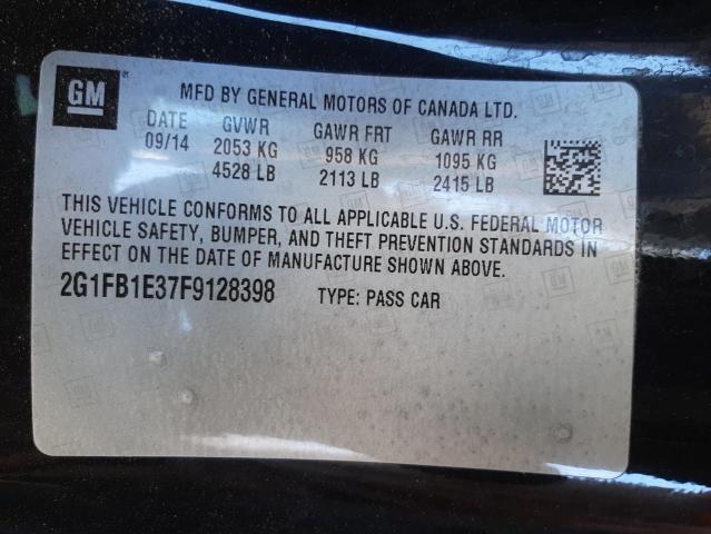 2015 CHEVROLET CAMARO LS 2G1FB1E37F9128398