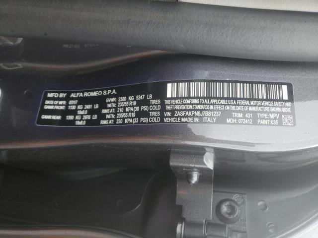2018 ALFA ROMEO STELVIO SP ZASFAKPN6J7B81237