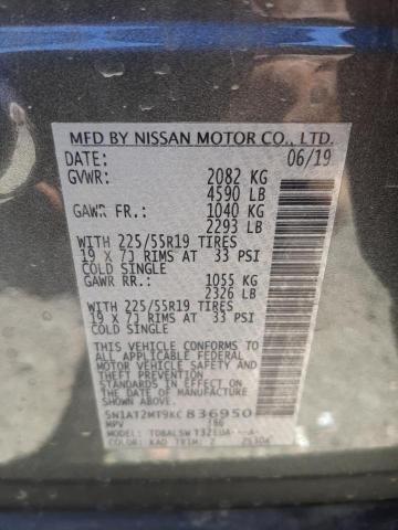 5N1AT2MT9KC836950 Nissan Rogue S 2019. Фото: 9