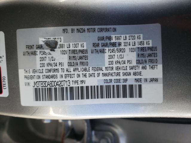 JM3TB3DA8D0420713 Mazda Cx-9 Grand 2013. Фото: 9