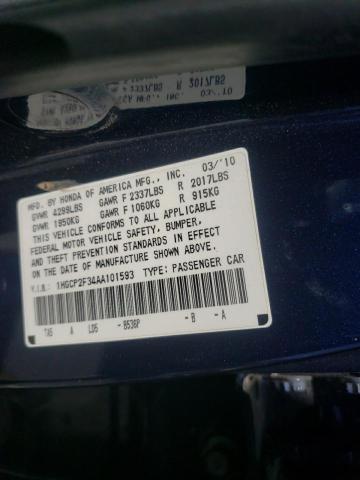 1HGCP2F34AA101593 Honda Accord Lx 2010. Фото: 9