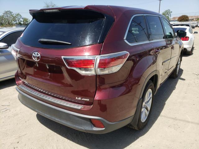 5TDBKRFH3FS219710 Toyota Highlander 2015. Фото: 3