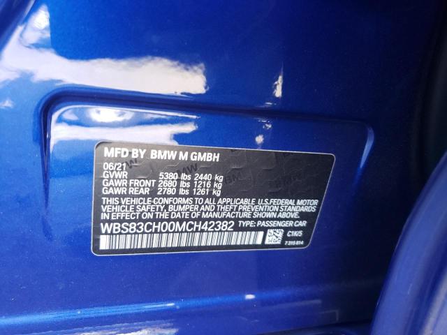 2021 BMW M5 WBS83CH00MCH42382