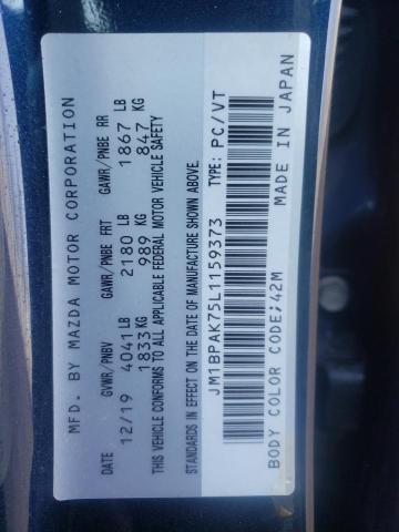 2020 MAZDA 3 GX JM1BPAK75L1159373