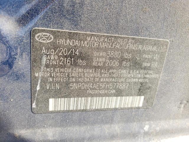 2015 HYUNDAI ELANTRA SE - 5NPDH4AE5FH577887