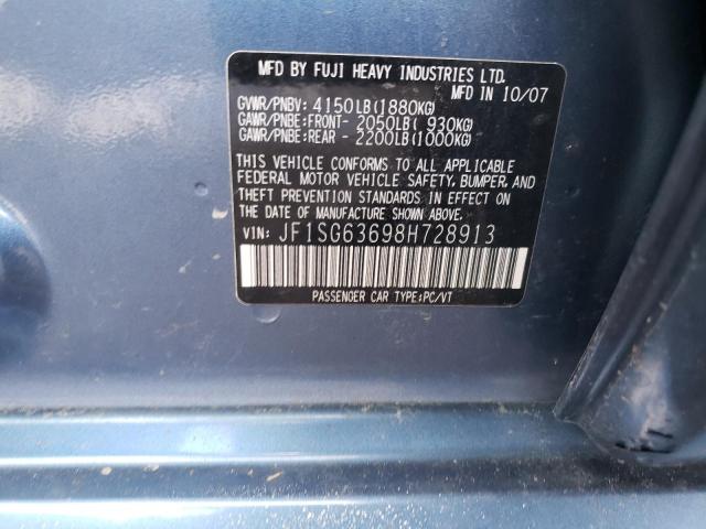 JF1SG63698H728913 Subaru Forester 2 2008. Фото: 9