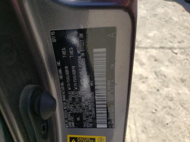 5TDKKRFH3FS098290 Toyota Highlander 2015. Фото: 9