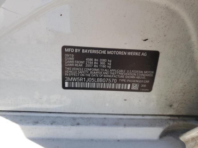 2020 BMW 330I 3MW5R1J05L8B07570