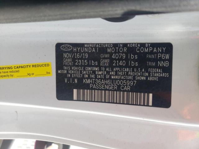 2020 HYUNDAI VELOSTER N KMHT36AH6LU005997