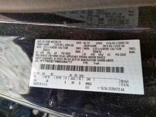 1FT7W2BT9MED86717 Ford F250 Super 2021. Фото: 9