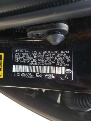 2018 TOYOTA MIRAI JTDBVRBD5JA005236