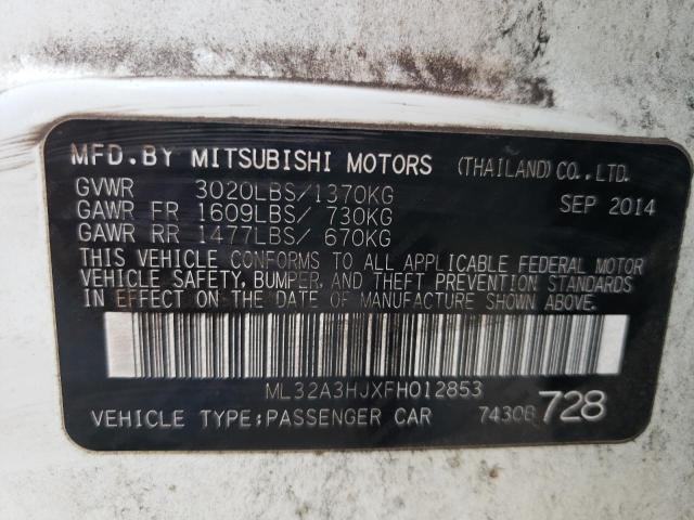 2015 MITSUBISHI MIRAGE DE ML32A3HJXFH012853