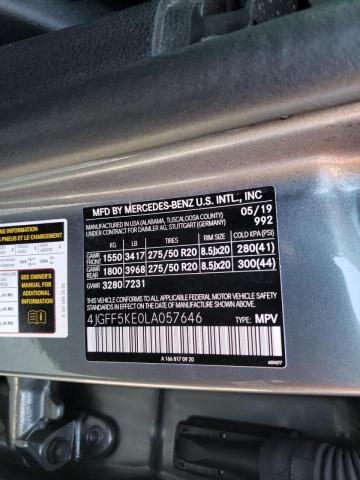 2020 MERCEDES-BENZ GLS 450 4M 4JGFF5KE0LA057646