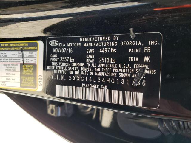 2017 KIA CADENZA 5XXGT4L34HG131736