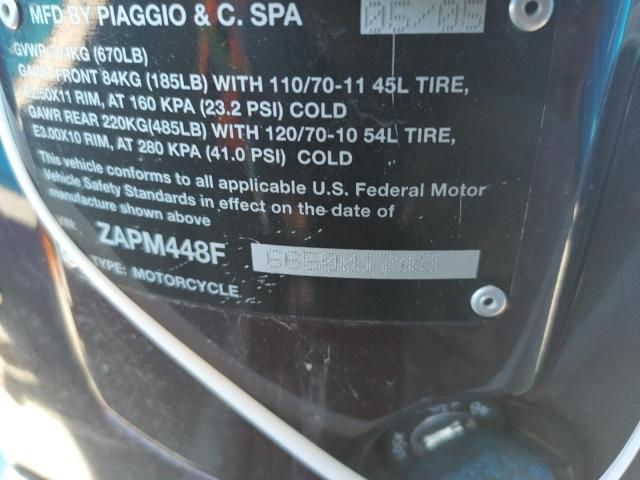 2006 VESPA LX 150 ZAPM448F665001749