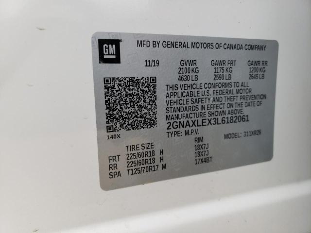 2020 CHEVROLET EQUINOX LT 2GNAXLEX3L6182061
