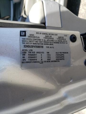 2CNDL63F476089709 Chevrolet Equinox Lt 2007. Фото: 9
