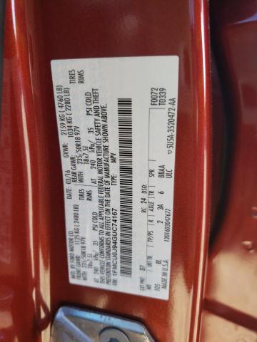 2016 FORD ESCAPE TIT 1FMCU0J94GUC74167