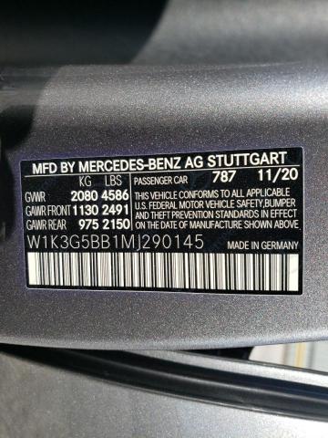2021 MERCEDES-BENZ A 35 AMG W1K3G5BB1MJ290145