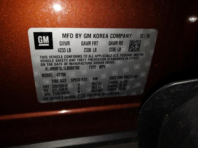 Auction sale of the 2020 BUICK ENCORE , vin: KL4MMFSL1LB089760, lot number: 41719502