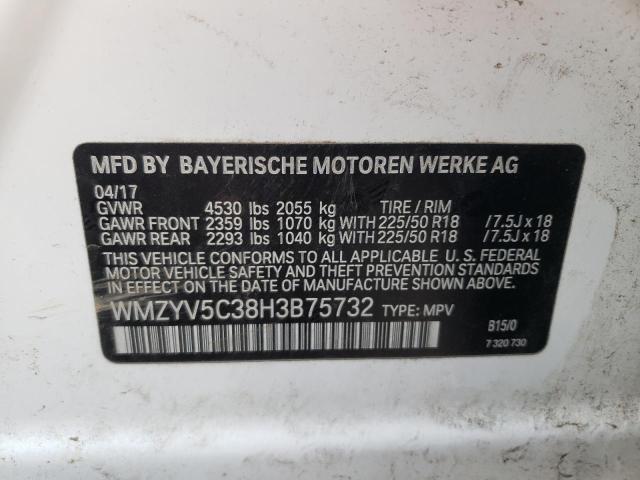 2017 MINI COOPER COU WMZYV5C38H3B75732