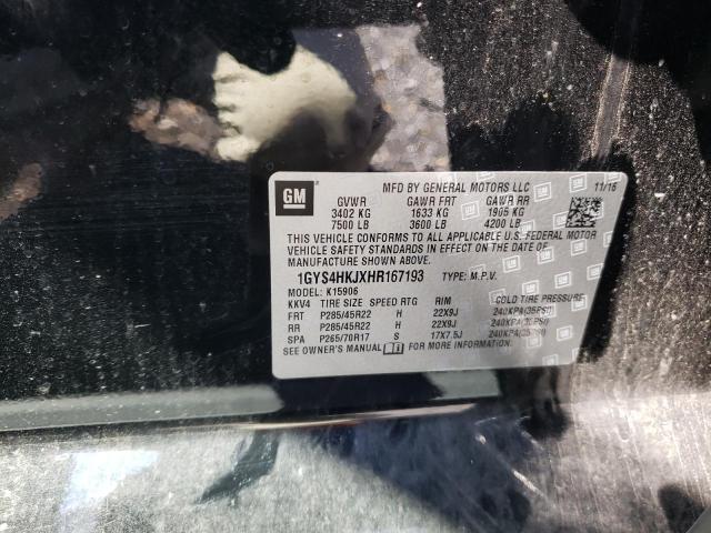 2017 CADILLAC ESCALADE E 1GYS4HKJXHR167193