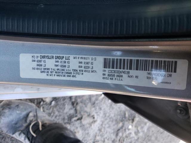 VIN: 1C3CCBCG5DN745199 Auction: COPART Lot: 41000212 Location: IL - SOUTHERN ILLINOIS 1C3CCBCG5DN745199 CHRYSLER 200 2013 SILVER Photo 10