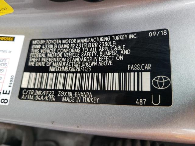 2019 TOYOTA C-HR XLE NMTKHMBX8KR074123