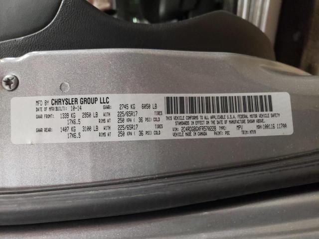 2C4RDGBGXFR570228 Dodge Grand Cara 2015. Фото: 9