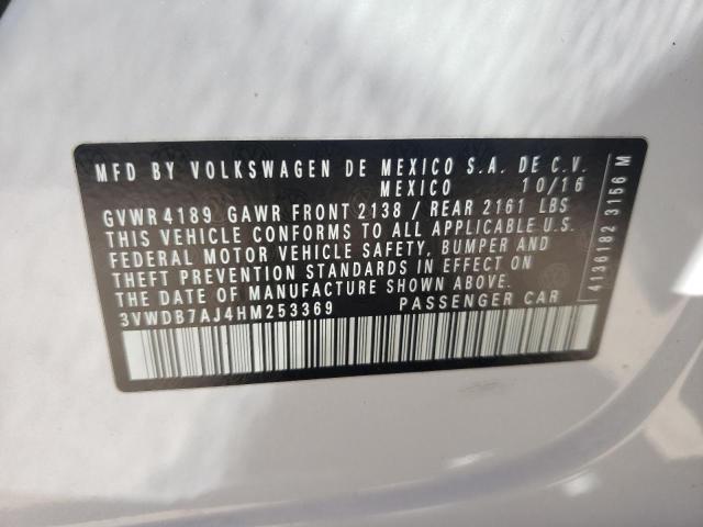 3VWDB7AJ4HM253369 Volkswagen Jetta Se 2017. Фото: 9