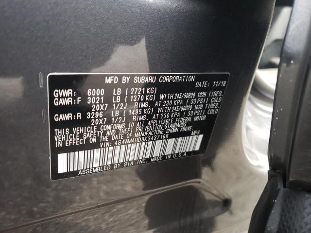 2019 SUBARU ASCENT TOU 4S4WMARD8K3437168