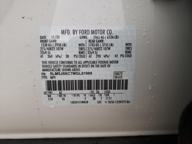 2021 LINCOLN AVIATOR BL 5LM5J9XC7MGL01989