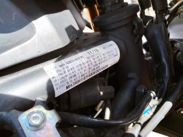 2019 YAMAHA YZFR3 A MH3RH18Y6KK001808