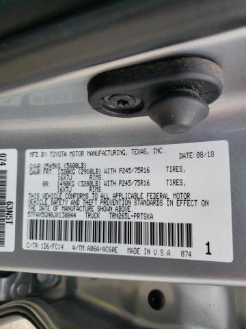 2018 TOYOTA TACCOMA 5TFAX5GN0JX130044