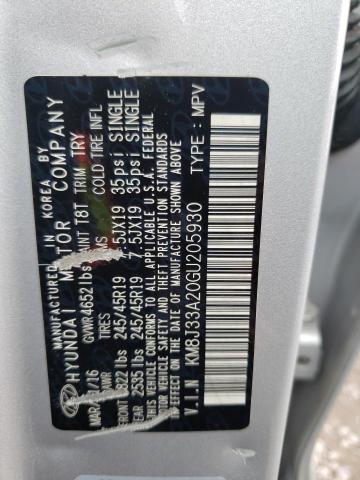 2016 HYUNDAI TUCSON LIM - KM8J33A20GU205930